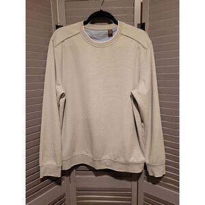 Tasso Elba Grey Long Sleeve Pullover Crew Neck Sweater- Size L